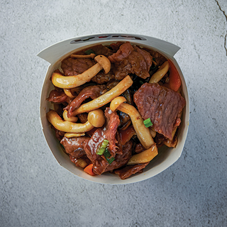 Телешко с бамбук  и с гарнитура ориз (450)