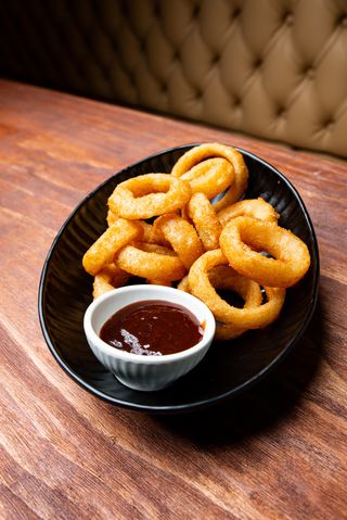 Aros de cebolla beer