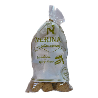 Galletas Nerinas Pipas y Sesamo Integral.