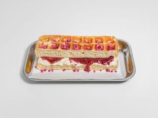 Gofr Biała czekolada & malina