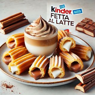 Churros speciale Kinder Fetta al latte