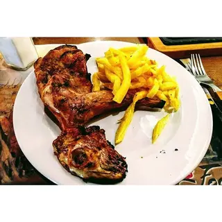 Coated Rabbit Meat & Fries