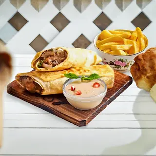 Tortilji  sa kebab mesom (Kofta)