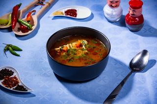 Ciorba de porc cu taitei 