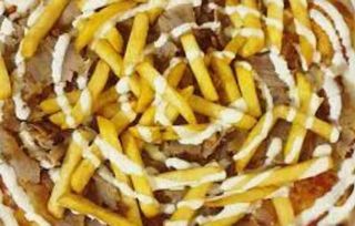 Pizza kebab con lattina a scelta