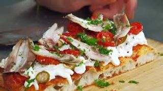 Alici, stracciatella e pomodorini confit