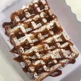 Gofre con dulce de leche