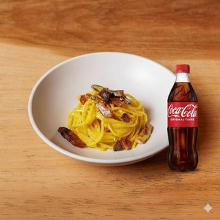 Spaghetti Quadrati alla Carbonara + bibita