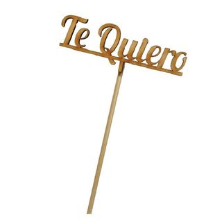 Pin Madera TE QUIERO