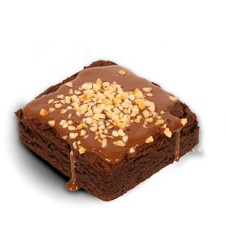 Brownie con caramello