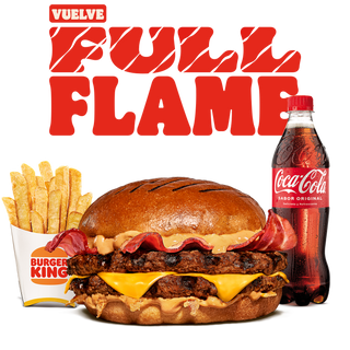 Menú Full Flame Doble Carne Grande