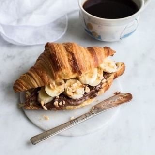 Croissant nutella banane