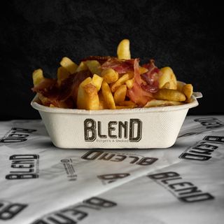 Patate fritte con bacon