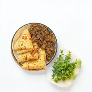 Goat stew and chapati