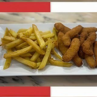 Tiras de pollo (ración)