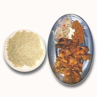 Poulet Braisé + Attiéké