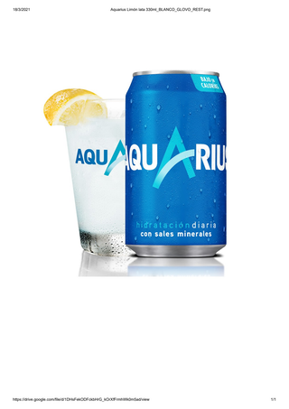 Aquarius Limón lata 330ml.