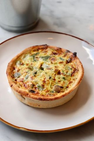 Quiche de Alho Francês e Queijo