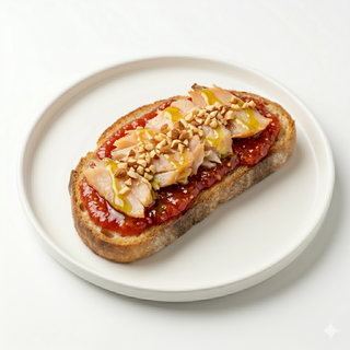 Tosta De Bacalao Ahumado