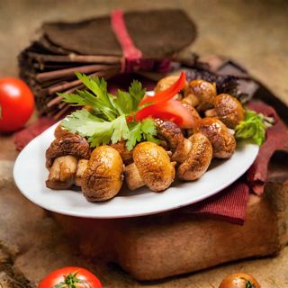 სოკოს მწვადი შამფურზე