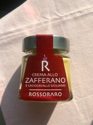 Crema zafferano e caciocavallo siciliano