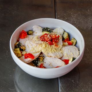 Riso con petto di pollo