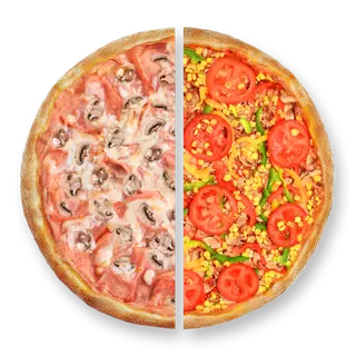 Pola pola - Capricciosa i Posna pizza XL