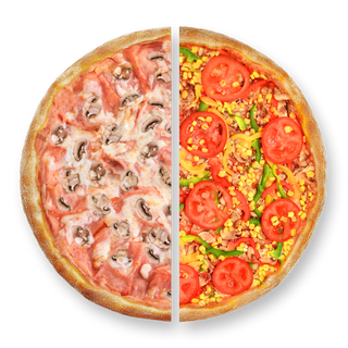 Pola pola - Capricciosa i Posna pizza XL