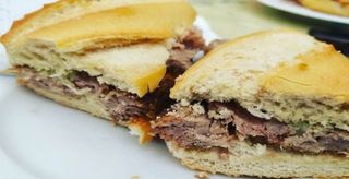 Bocadillo carne mechada vegetal 