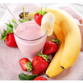 Batido de Fresa y plátano 