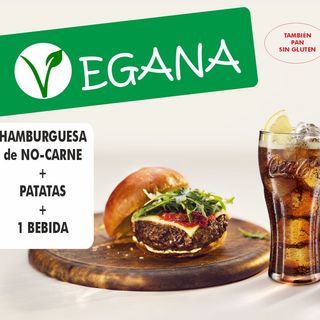 Menú Hamburguesa Vegan Kale Quinoa + Patatas + bebida