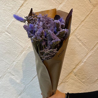 Ram de flor seca de color lila 1 Ud.