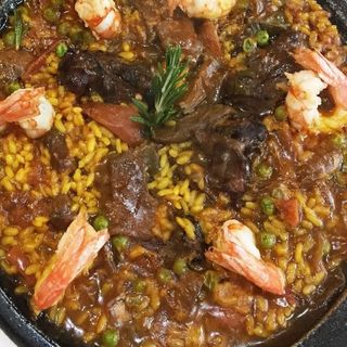 Arroz Con SOLOMBO Y RULO DE CABRA Y BOLETUS