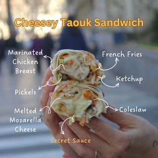 Cheese Taouk Wrap