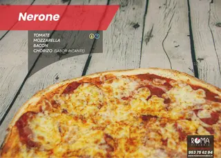 Pizza Nerone Familiar (45 Cm.)