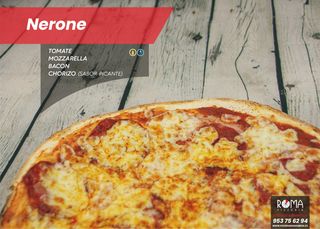 Pizza Nerone Familiar (45 Cm.)