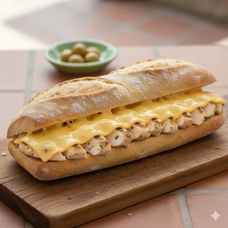Bocadillo De Pollo + Queso