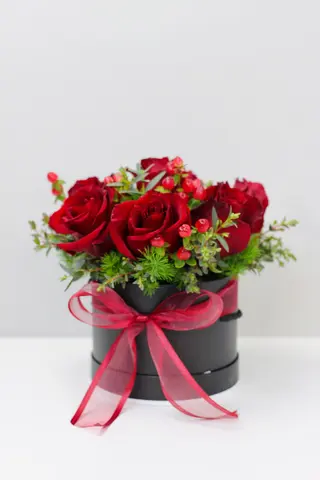 Caixa Rosas Dinner Red