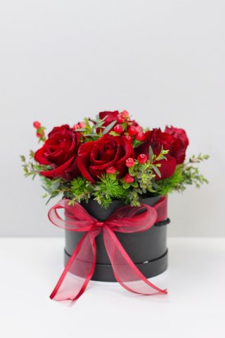 Caixa Rosas Dinner Red