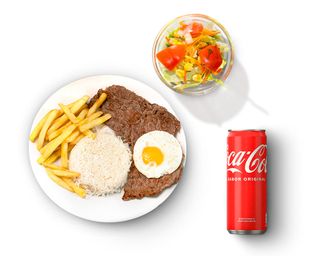 Bitoque na Frigideira c/Ovo à Cavalo