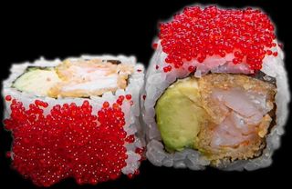 California Rolls Ebi tobigo