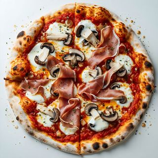 Pizza speck & funghi
