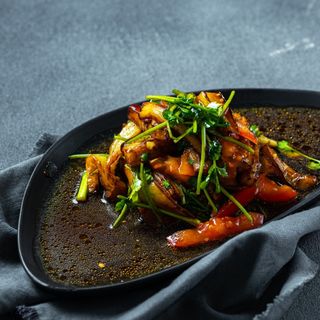  ОСТРЫЙ САЛАТ ИЗ БАКЛАЖАНА