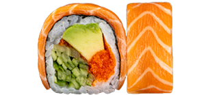 Рол масаго з лососем Преміум (290г)