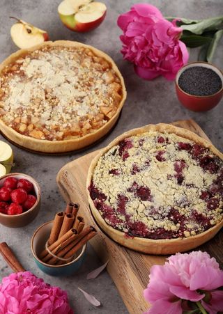 Пиріг з маком та вишнями (850 г). Продукт заморожений.