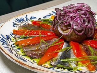 Тюлька маринована з печеним перцем (350g)