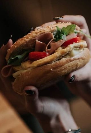 Omelette & mortadella