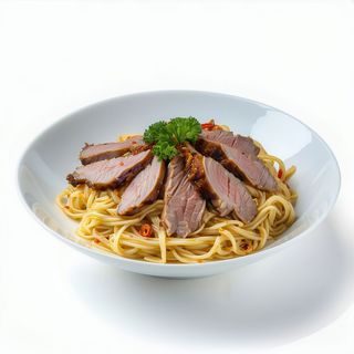 Tallarines Fritos con Pato