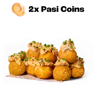 SMAŻONE KULKI SEROWE MIX Z SOSEM KURKOWYM 8 SZT.