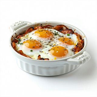 Cazuela De Huevos Rotos